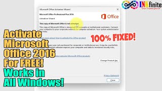 How to EASILY Activate Microsoft Office 2016 for Free 100 Guaranteed Working in 2024  INKfinite [upl. by Sergei]