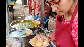 Hardworking Beautiful Girl Selling Panipuri  Ahmedabad Street Food [upl. by Lietman]