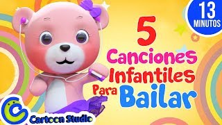 Canciones infantiles para bailar  Vídeos infantiles para niños  Música para niños [upl. by Kenley]