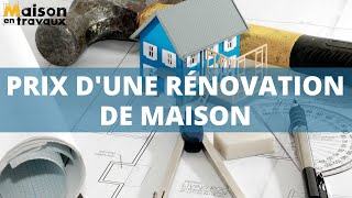 Prix dune rénovation de maison [upl. by Atinreb]