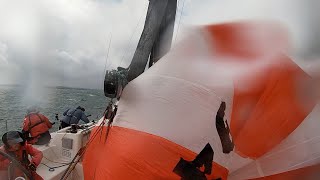 Waves and a 35 knot Puff launch the kite while on a Breeze [upl. by Cruz582]