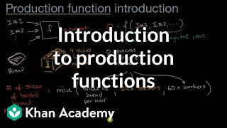 Introduction to production functions  APⓇ Microeconomics  Khan Academy [upl. by Ayotal]