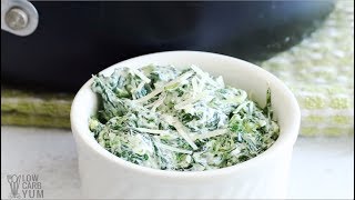 Low Carb Creamed Spinach [upl. by Nnahoj]