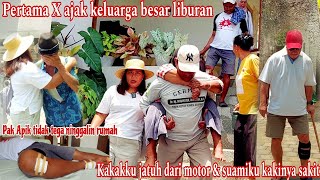 PERTAMA X AJAK KELUARGA BESAR LIBURAN KE BALI‼️Mau liburan kakak ku jatuh dari motor [upl. by Glanti]