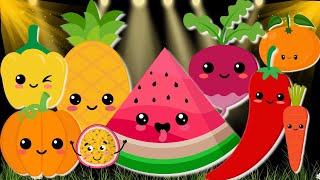 Baby Sensory Video by Hey Bear Sensory Dancing Fruit  Stimulating Veggies Dance Party for Babies [upl. by Indira]