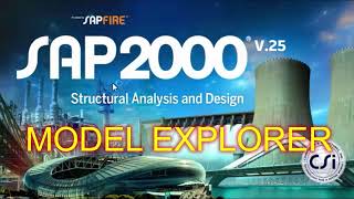 Tampilan SAP2000 v25 Model Explorer [upl. by Nyladam]