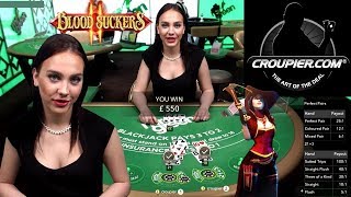 Online Blackjack and High Roller Slots £25 to £100 Spins BIG BETS Blood Suckers 2 at Mr Green [upl. by Itteb322]