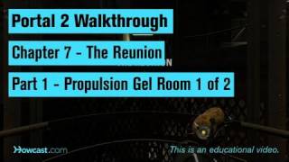 Portal 2 Walkthrough  Chapter 7  Part 1 Propulsion Gel Room 1 of 2 [upl. by Amsa413]