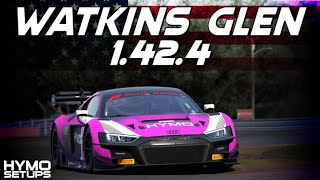 Watkins Glen Hotlap  SETUP  1424  Audi R8 LMS EVO II  Assetto Corsa Competizione v195 [upl. by Nored642]