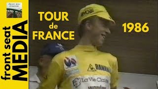 Cycling Tour de France 1986  LeMond Attacks Hinault in the Alps  Part 4 of 8 [upl. by Gerhardt98]