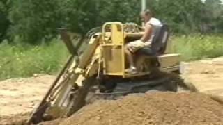 89 Vermeer T450 Trencher [upl. by Aidnic]