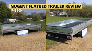 Nugent Flatbed F4320H Trailer MGW 3500KG 141 x 67  430cm x 200cm FULL REVIEW [upl. by Anert712]