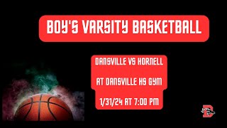 Dansville Varsity Boys vs Hornell Basketball [upl. by Atiuqel]