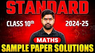 Maths Sample Paper Solution 202425  CBSE Class 10th  Maths by Anand Sir [upl. by Lezirg18]