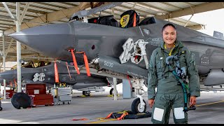 First Female F35 Pilot For Lockheed Martins Production and Training [upl. by Teplitz]