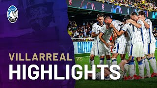 UCL MD1  VillarrealAtalanta 22  Highlights [upl. by Konstantin622]