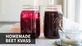 How to Make Beet Kvass  healthy fermented drink [upl. by Leahcimal]