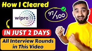 All Wipro Interview Questions and Answers  How I Cleared Wipro Interview In Just 2 Days [upl. by Curren]