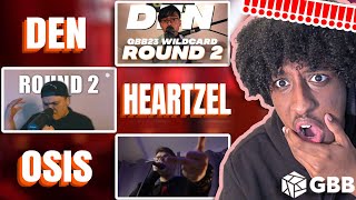 HEARTZEL Osis amp DEN  GBB23 World League Wildcards ROUND 2  YOLOW Beatbox Reaction [upl. by Kaleena]