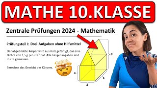 🚀🚀🚀 ZP 10 MATHE 2024  Prozentrechnung Körper Wurzeln Geometrie  HILFSMITTELFREIER Prüfungsteil [upl. by Sommer]