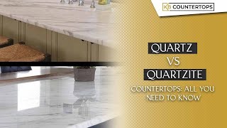 Quartz vs Quartzite Countertops All you need to know [upl. by Deeyn65]