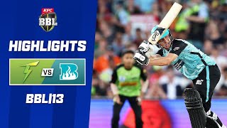 Sydney Thunder v Brisbane Heat  BBL13 [upl. by Atenahs]