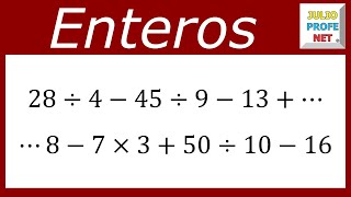 OPERACIONES CON ENTEROS SIN SIGNOS DE AGRUPACIÓN  Ejercicio 1 [upl. by Sirret890]