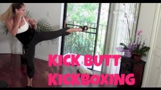 Kickboxing Kickboxing Classes Free Kickboxing Workout Kick Butt Kickbox fat burning cardio abs [upl. by Larimore]