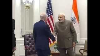 PM Modi meets the CEO of Kohlberg Kravis Roberts KKR amp Co Henry Kravis in New York [upl. by Herwick49]