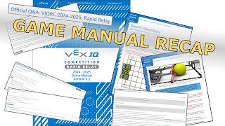 Rapid Relay in 11 Minutes  VEX IQ Game Manual Summary [upl. by Daffie]