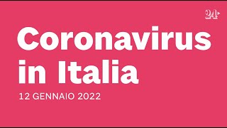 Coronavirus il bollettino del 12 gennaio 2022 [upl. by Makell]