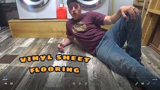 Vinyl Sheet Flooring Cheapest and Easiest DIY Flooring [upl. by Llevol406]