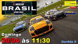 NASCAR BRASIL SPRINT RACE  Corrida 2  2ª Etapa 2023  Interlagos SP  Ao Vivo [upl. by Anitsuj]