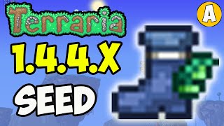 Terraria how to get Water Walking Boots fast NEW SEED for 1449 2024 [upl. by Earahs853]