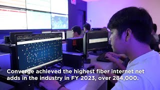 Converge fiber internet net adds in 2023 highest in industry [upl. by Maryrose]