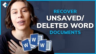 Word File Recovery Solution  How to Recover UnsavedDeleted Word Documents on Windows [upl. by Ita]