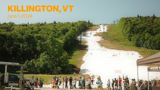 skiing on june 1st at killington vermont [upl. by Keram]