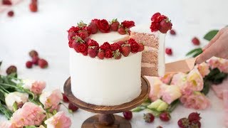 How to make a Strawberry Cake [upl. by Shirlie]