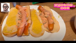 Hot Dog Soße Selbermachen und anschließend die Hot Dogs belegen und verspeisen rezept hotdogs 4k [upl. by Thomson941]