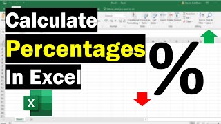 Calculate Percentages In Excel  Change   Of Total [upl. by Htur]