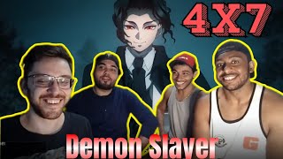 React DEMON SLAYER 4x7  MUZAN CHEGOU 🕺🕺🕺🕺 [upl. by Llehctim]