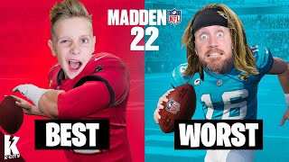 Best Team vs WORST Challenge in Madden NFL 22 KCITY GAMING [upl. by Ojok]