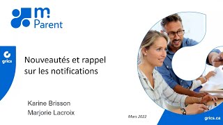 MozaïkPortail  Nouveautés et rappel sur les notifications 24 Mars 2022 [upl. by Jenness133]