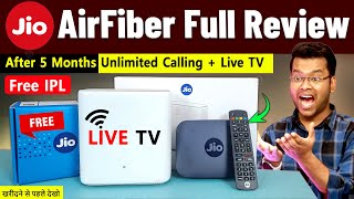 Jio AirFiber Review after 5 Months and Jio AirFiber Jiocall App  Jio AirFiber Installation vs Fiber [upl. by Asaeret606]