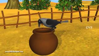 Ek Kauwa Pyaasa tha Poem  3D Animation Hindi Nursery Rhymes for Children with Lyrics [upl. by Eceeryt]