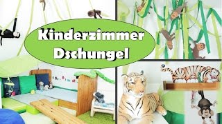 KINDERZIMMER quotDschungelquot  ROOMTOUR Babyzimmer  Kinderzimmer gestalten  Junge und Mädchen [upl. by Bonis]