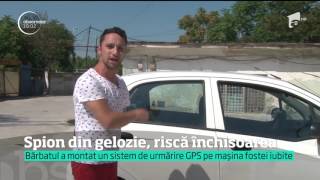 Un tânăr a montat un dispozitiv de urmărire prin GPS pe maşina fostei sale iubite [upl. by Yarezed]