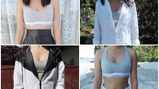 How I Style  Calvin Klein Bralette  4 ways  judysreviews [upl. by Eicyaj850]