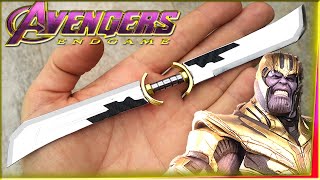 Making Mini THANOS SWORD Avengers [upl. by Kcir]