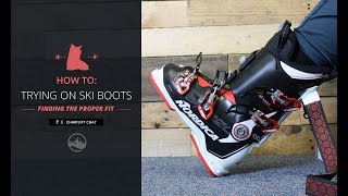 Helpful Hints  How To Try On New Ski Boots [upl. by Onaled479]